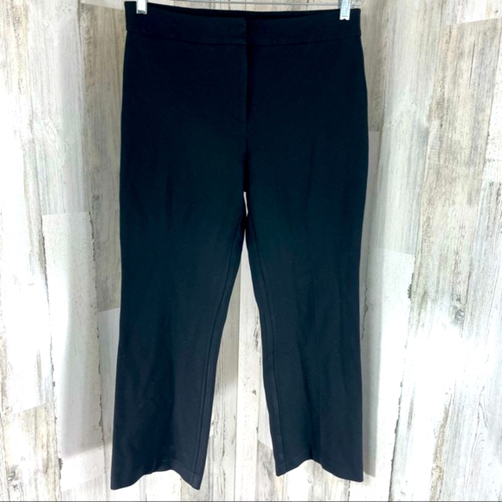 Chicos Women’s Black Career Business Casual Stretchy Pants Sz 1 Short